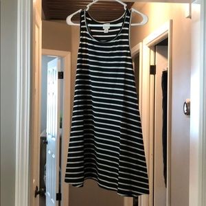 Black and white cotton dress